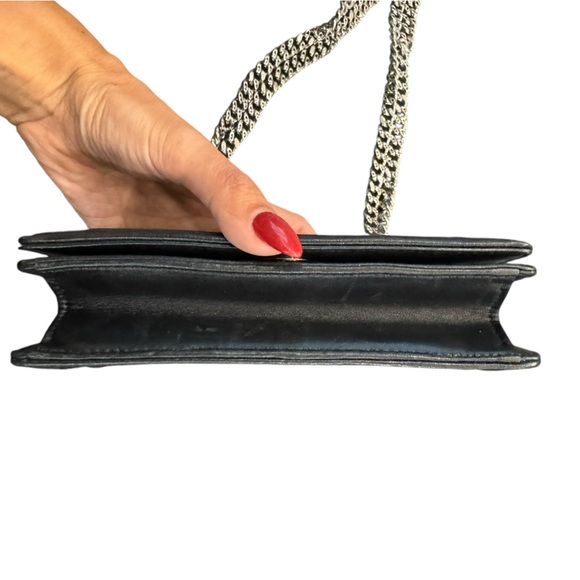 Dior DIORAMA LEATHER CROSSBODY BAG Black - Picture 5 of 14